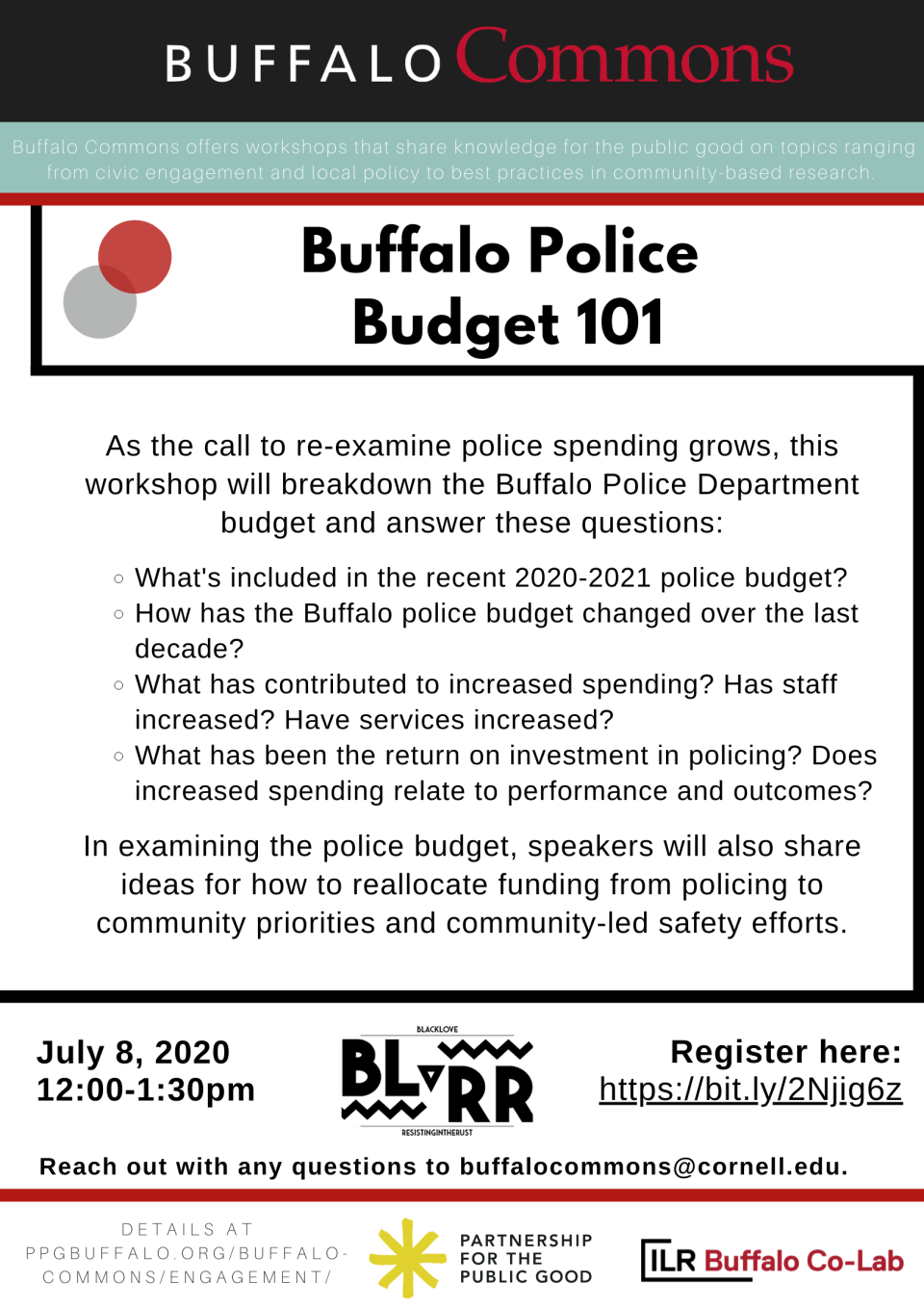 Workshop: Buffalo Police Budget 101