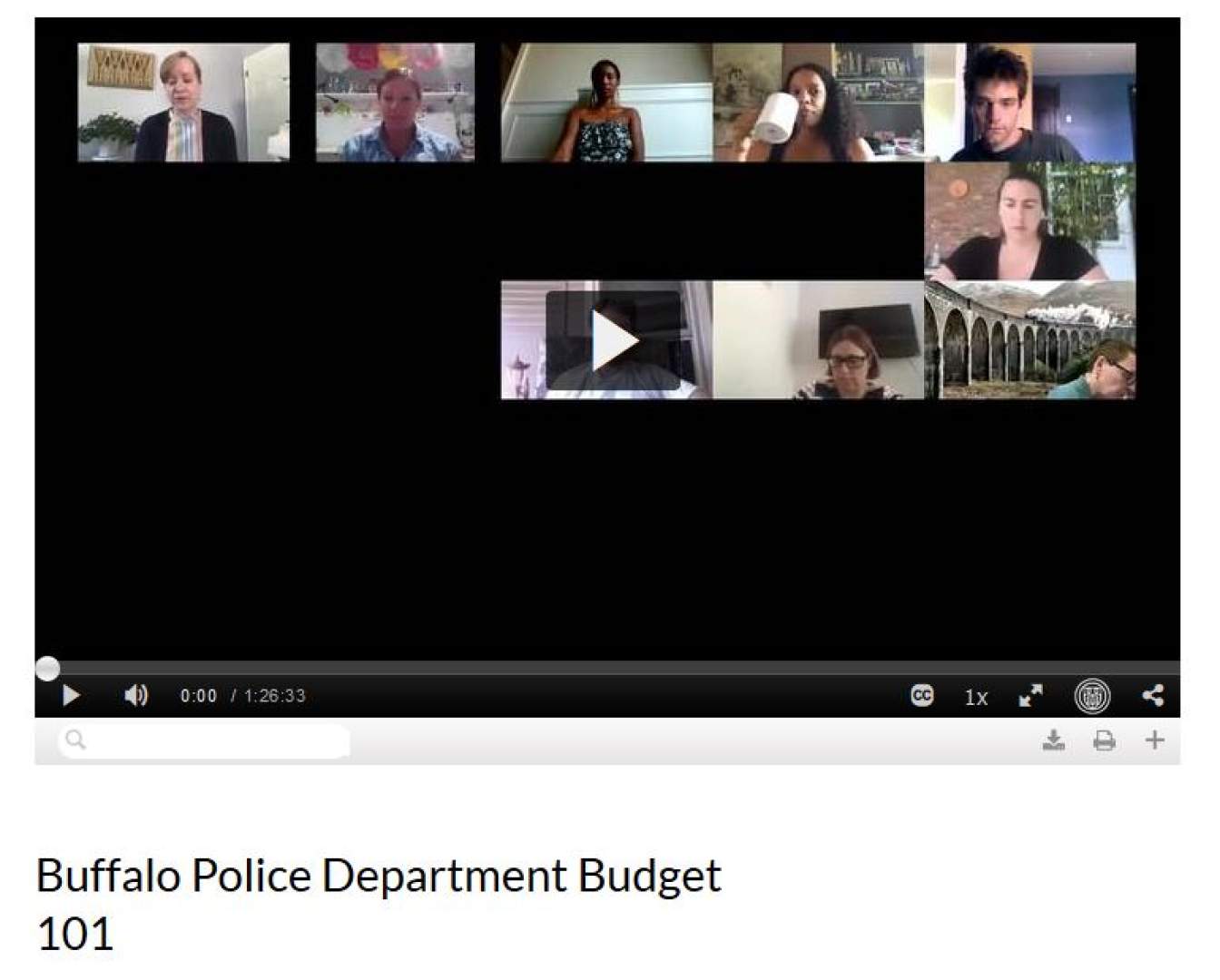 Local Experts Teach Buffalo Police Department Budget 101 Workshop