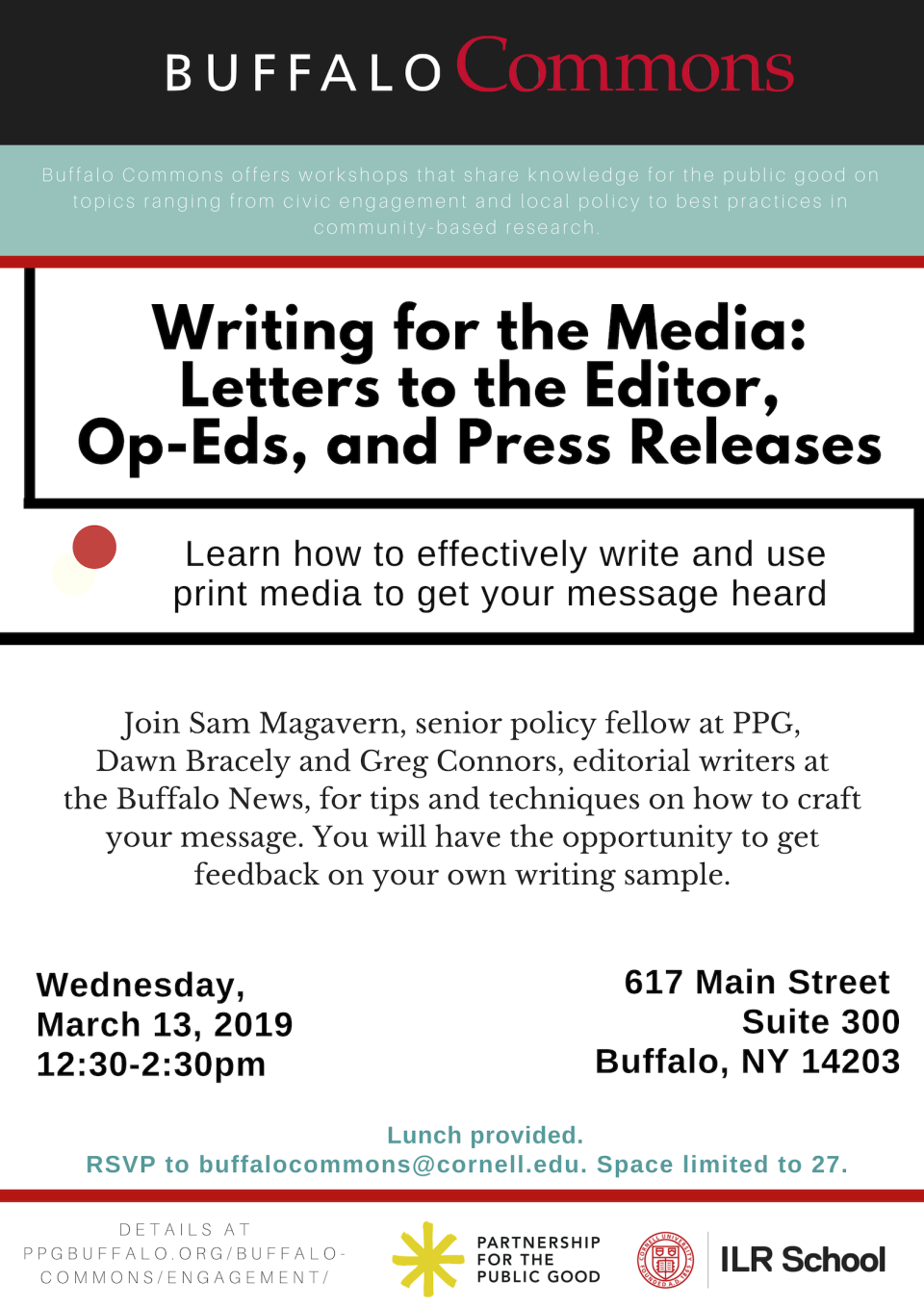Writing for the Media: Letters to the Editor, Op-Eds, and Press Releases