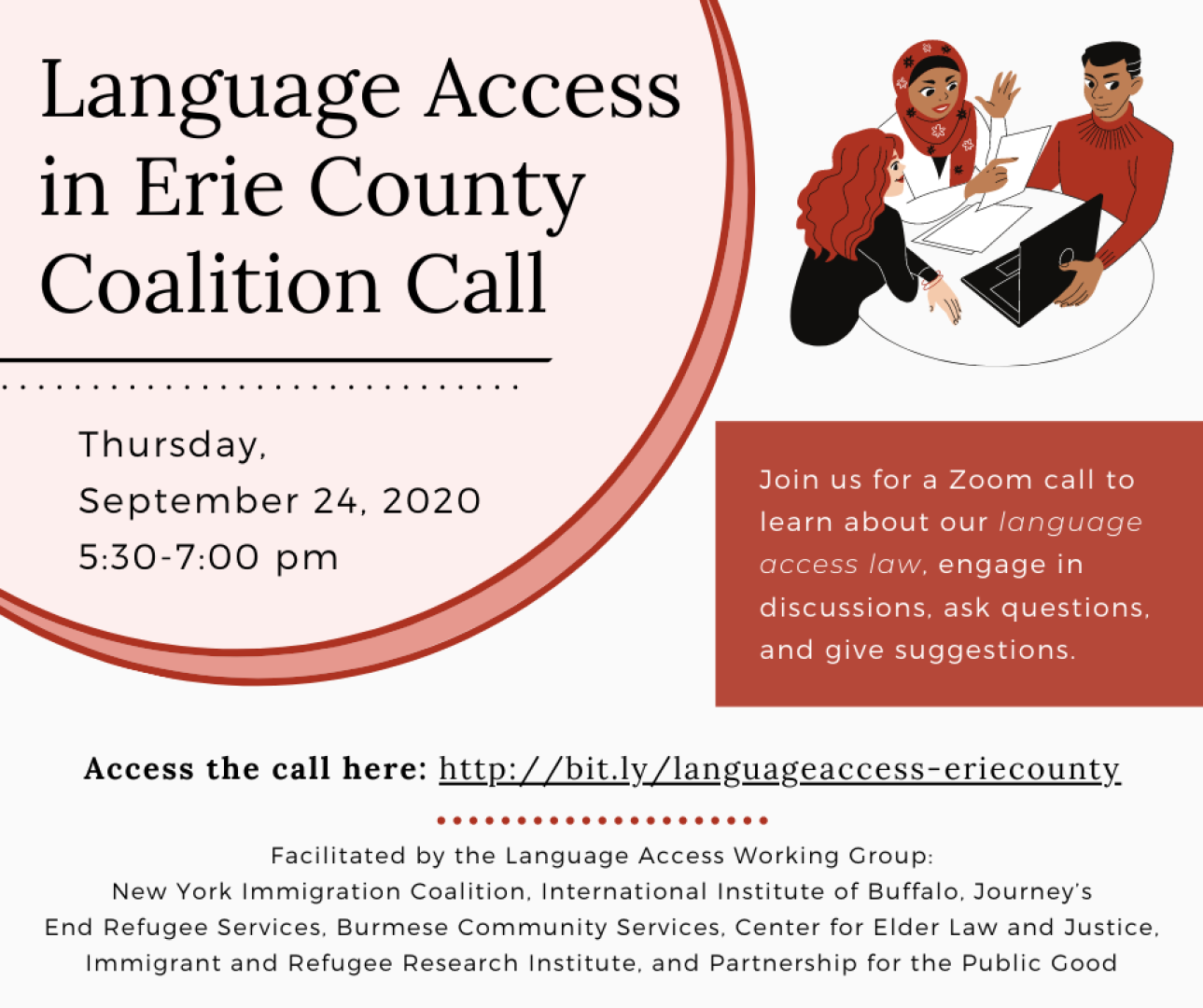 Language Access in Erie County Coalition Call