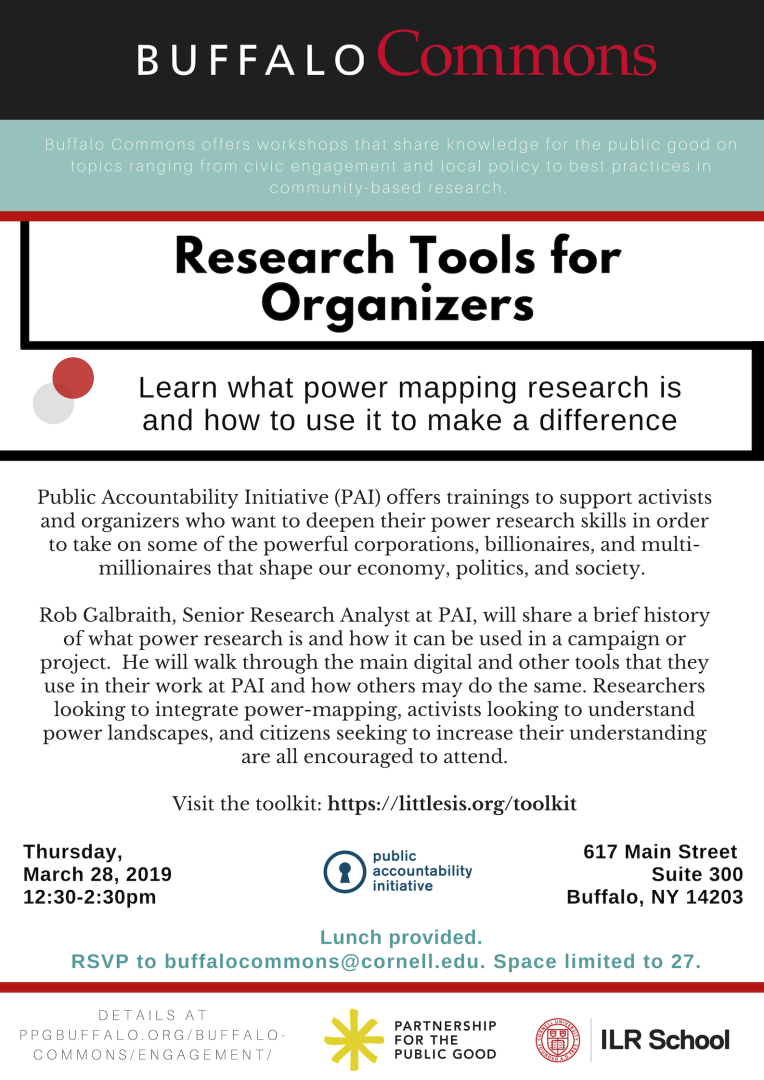 Research Tools for Organizers